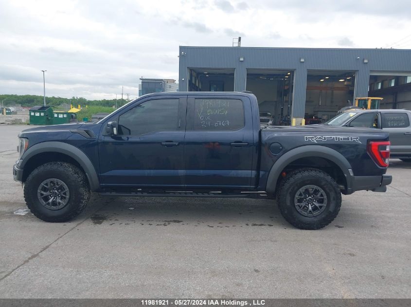 2022 Ford F-150 Raptor VIN: 1FTFW1RG8NFB40154 Lot: 11981921