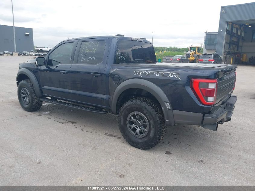 2022 Ford F-150 Raptor VIN: 1FTFW1RG8NFB40154 Lot: 11981921