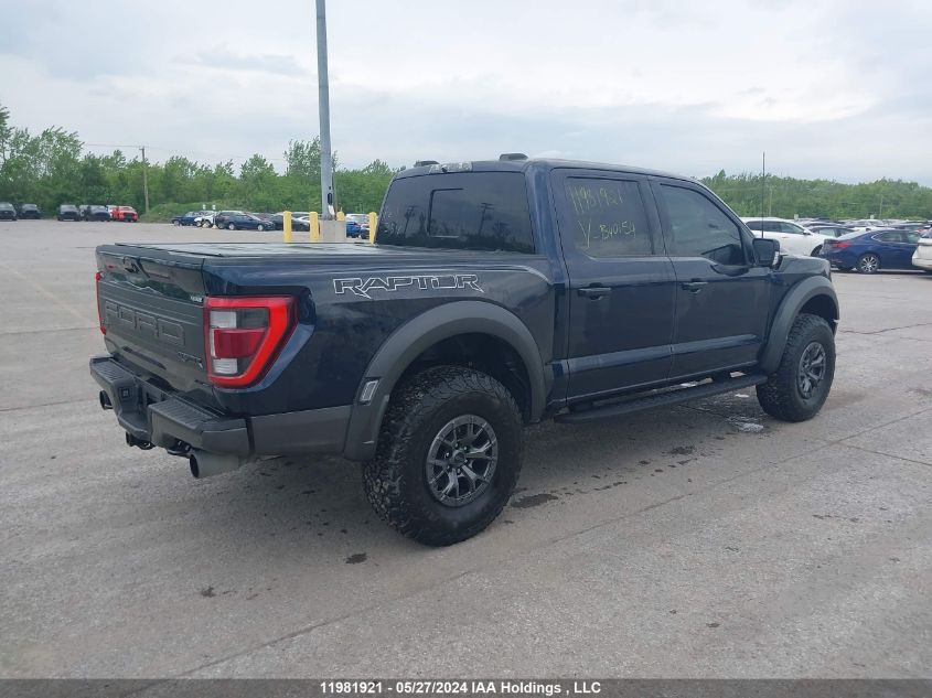 2022 Ford F-150 Raptor VIN: 1FTFW1RG8NFB40154 Lot: 11981921