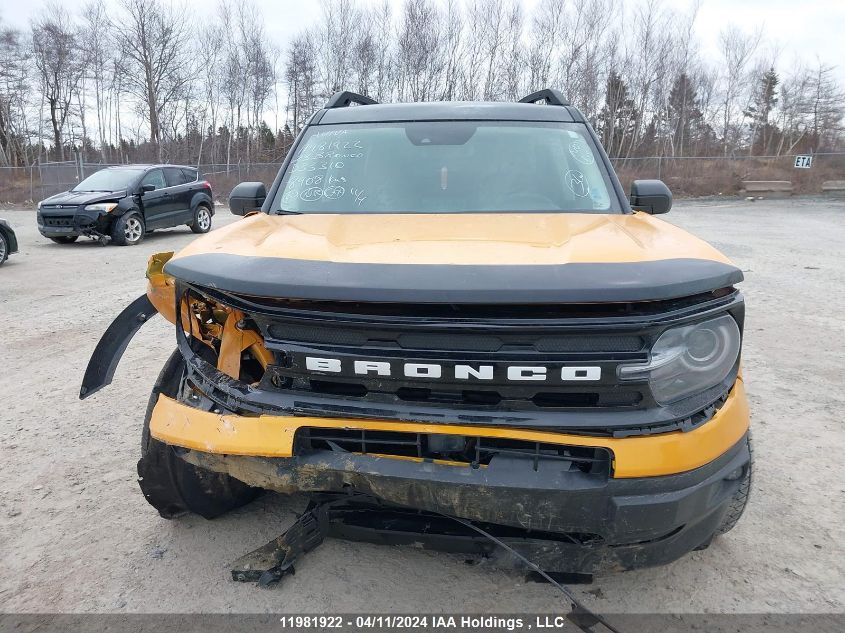 2023 Ford Bronco Sport Outer Banks VIN: 3FMCR9C65PRD33310 Lot: 11981922