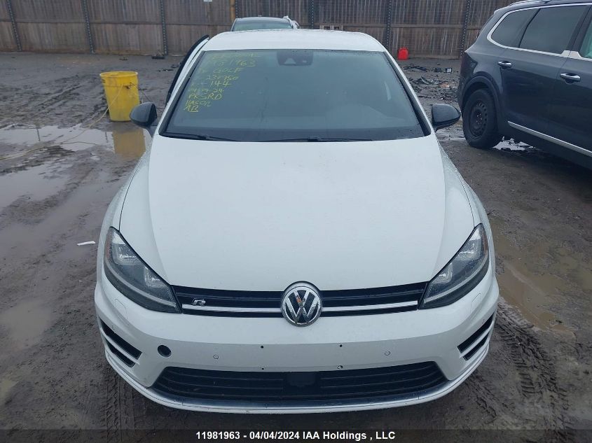 2016 Volkswagen Golf R VIN: WVWLF7AU8GW230950 Lot: 11981963