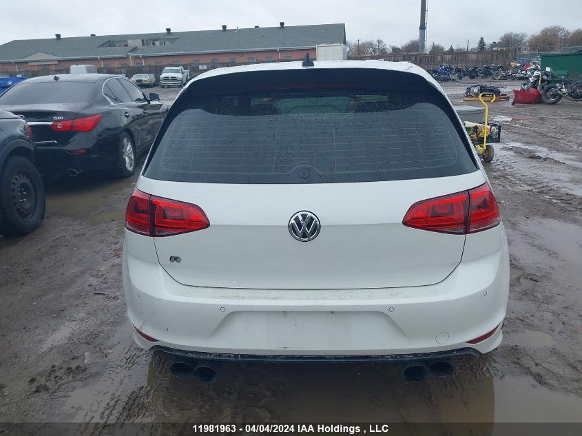 2016 Volkswagen Golf R VIN: WVWLF7AU8GW230950 Lot: 11981963