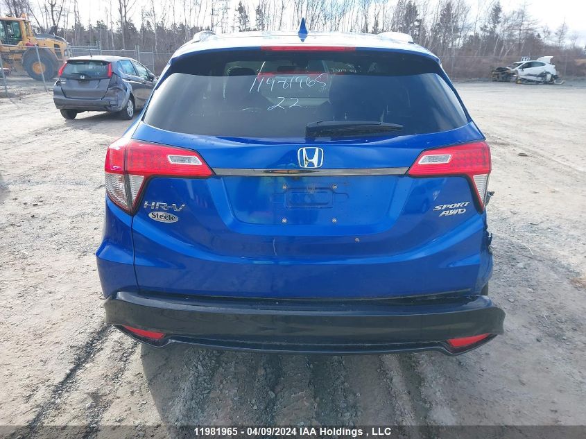 2022 Honda Hr-V VIN: 3CZRU6H24NM104168 Lot: 11981965