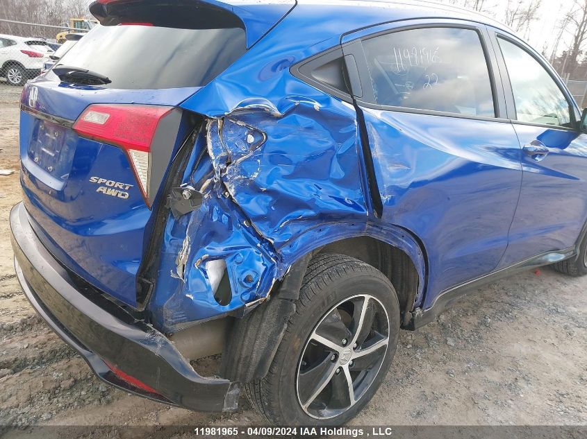 2022 Honda Hr-V VIN: 3CZRU6H24NM104168 Lot: 11981965