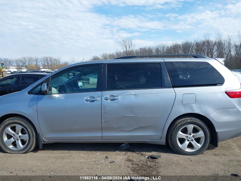 2016 Toyota Sienna Le VIN: 5TDKK3DCXGS700012 Lot: 11982116