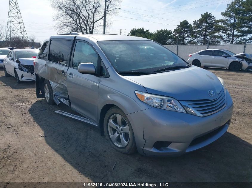 2016 Toyota Sienna Le VIN: 5TDKK3DCXGS700012 Lot: 11982116