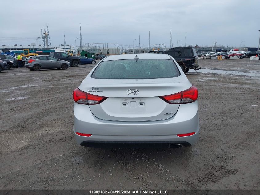 2014 Hyundai Elantra Limited VIN: KMHDH4AH8EU110313 Lot: 11982182