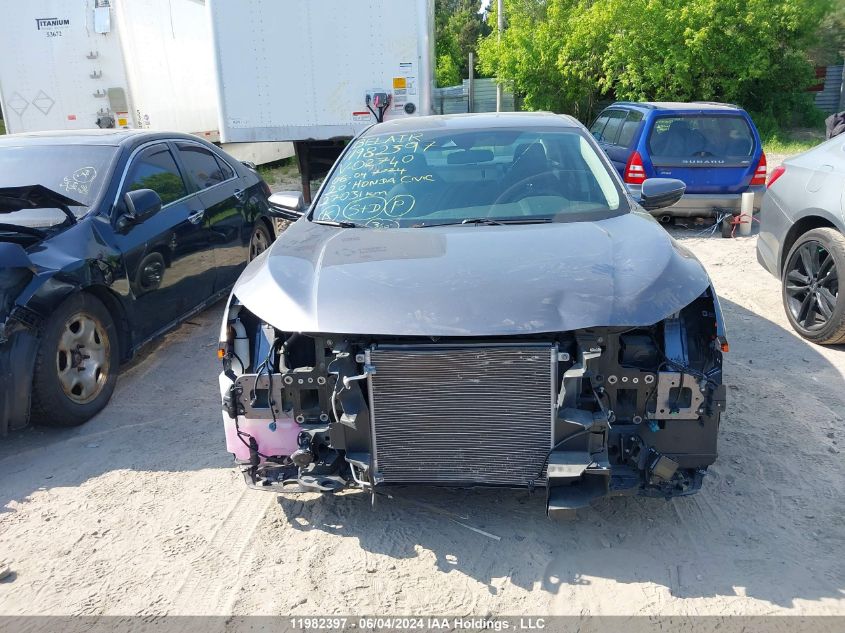 2020 Honda Civic VIN: 2HGFC2F76LH012740 Lot: 11982397