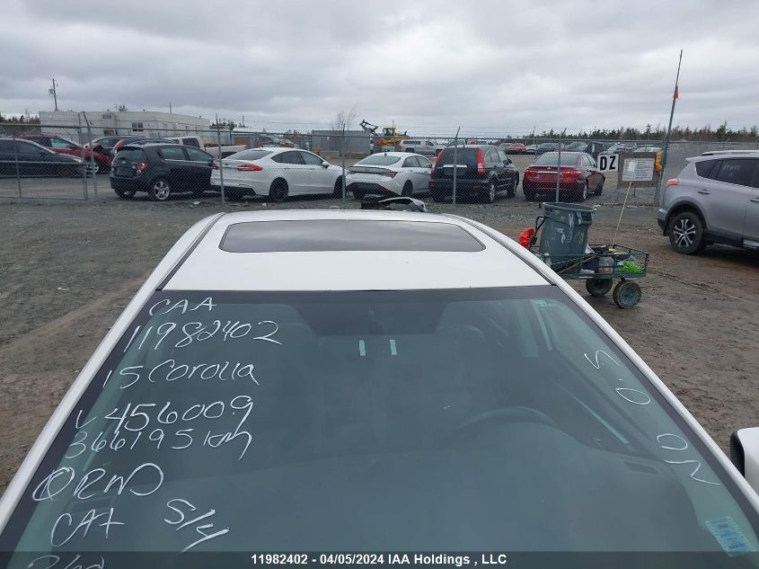 2015 Toyota Corolla Le VIN: 2T1BURHE5FC456009 Lot: 11982402