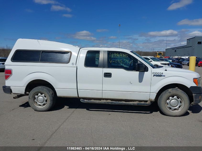 2013 Ford F150 Super Cab VIN: 1FTEX1EM2DKE95590 Lot: 11982465