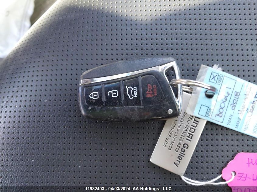 2018 Hyundai Santa Fe Se/Limited VIN: KM8SNDHF5JU288551 Lot: 39236374