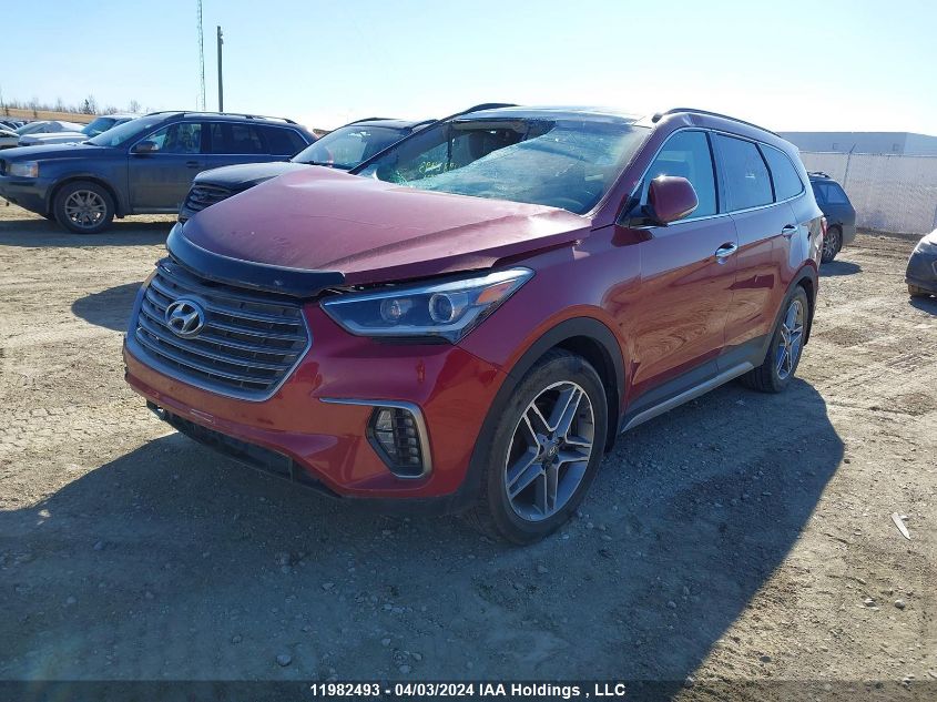 2018 Hyundai Santa Fe Se/Limited VIN: KM8SNDHF5JU288551 Lot: 39236374