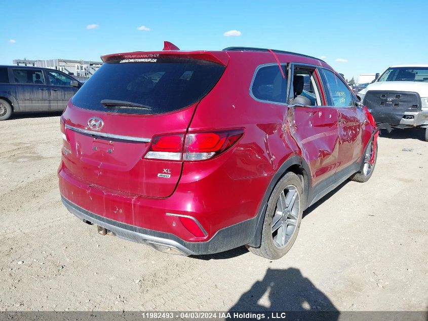 2018 Hyundai Santa Fe Se/Limited VIN: KM8SNDHF5JU288551 Lot: 39236374