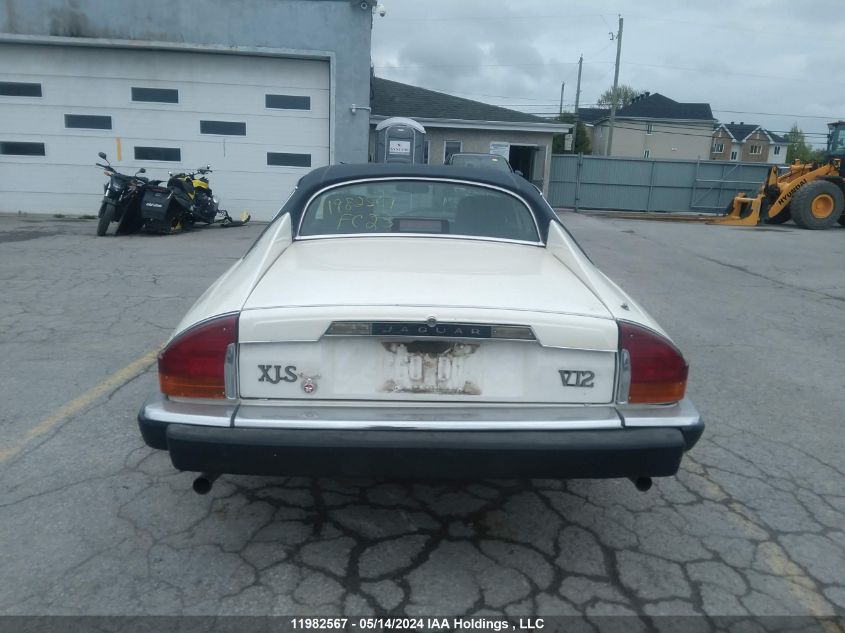 1990 Jaguar Xjs VIN: SAJNL5841LC166341 Lot: 11982567