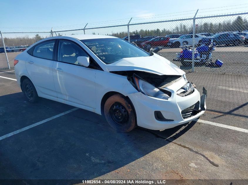 2014 Hyundai Accent Gls/Gs VIN: KMHCT4AE5EU731055 Lot: 11982654