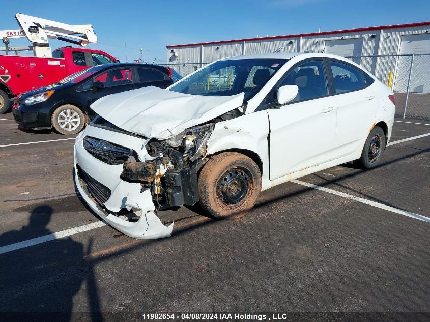 2014 Hyundai Accent Gls/Gs VIN: KMHCT4AE5EU731055 Lot: 11982654