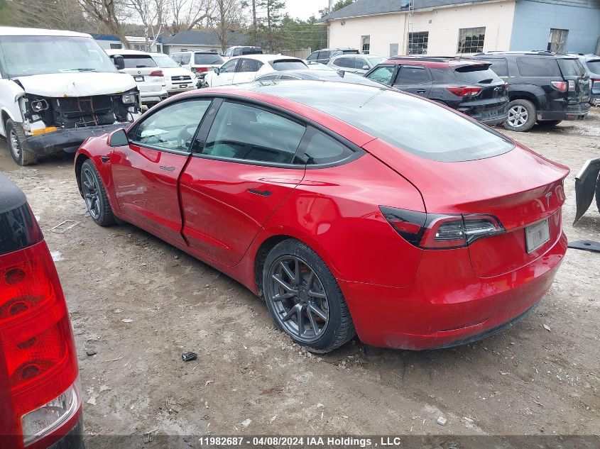 2021 Tesla Model 3 VIN: 5YJ3E1EAXMF861179 Lot: 11982687