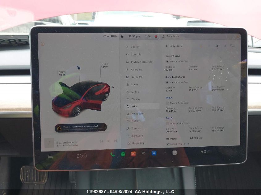 2021 Tesla Model 3 VIN: 5YJ3E1EAXMF861179 Lot: 11982687