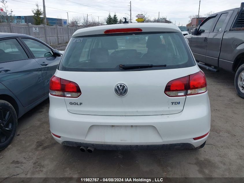 2011 Volkswagen Golf VIN: WVWNM9AJ0BW139888 Lot: 11982767