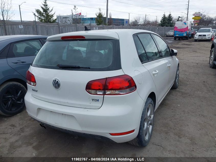 2011 Volkswagen Golf VIN: WVWNM9AJ0BW139888 Lot: 11982767