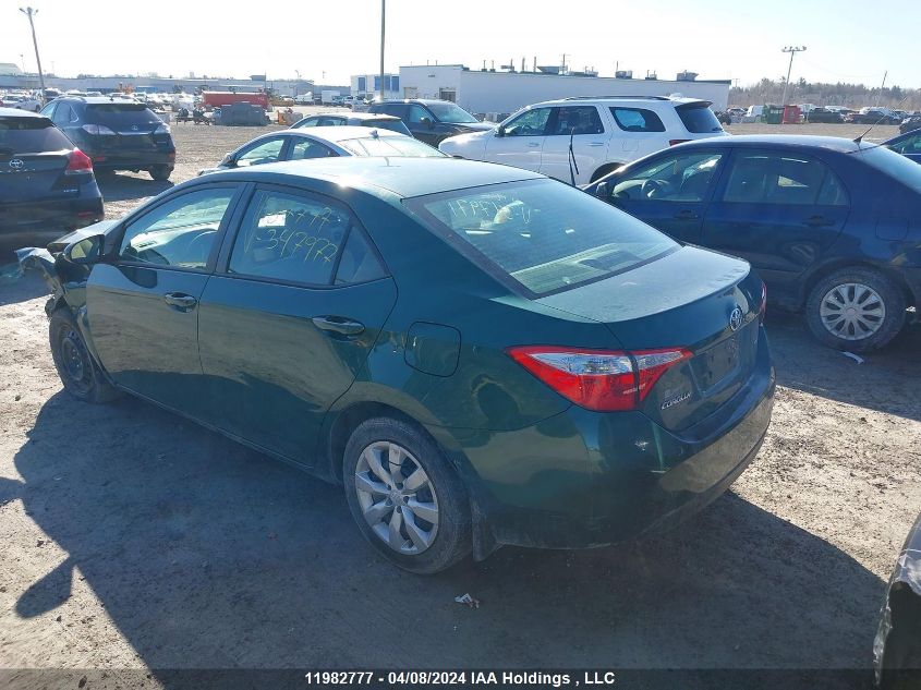 2015 Toyota Corolla L/Le/Le Pls/Prm/S/S Pls VIN: 2T1BURHE6FC347977 Lot: 11982777