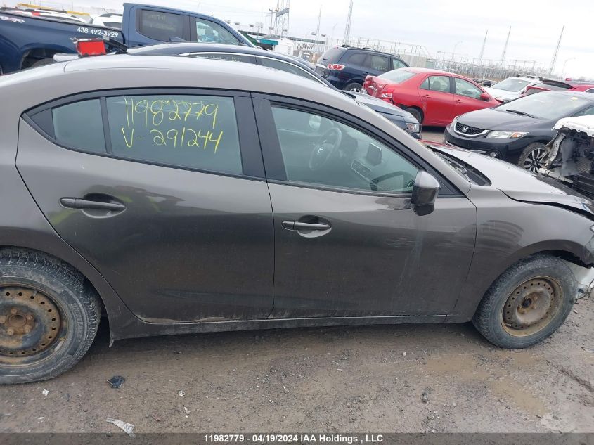 2016 Mazda 3 Sport VIN: 3MZBM1U72GM291244 Lot: 11982779