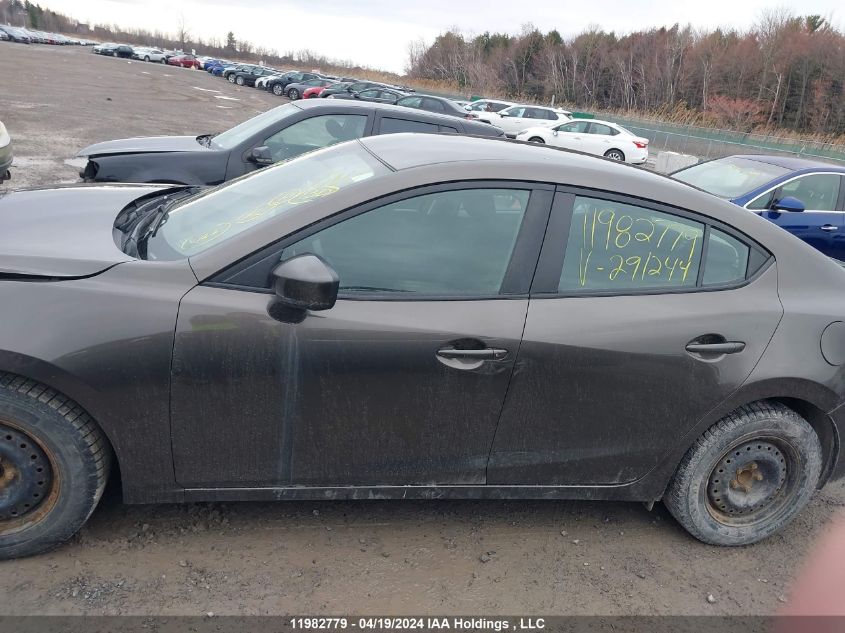 2016 Mazda 3 Sport VIN: 3MZBM1U72GM291244 Lot: 11982779