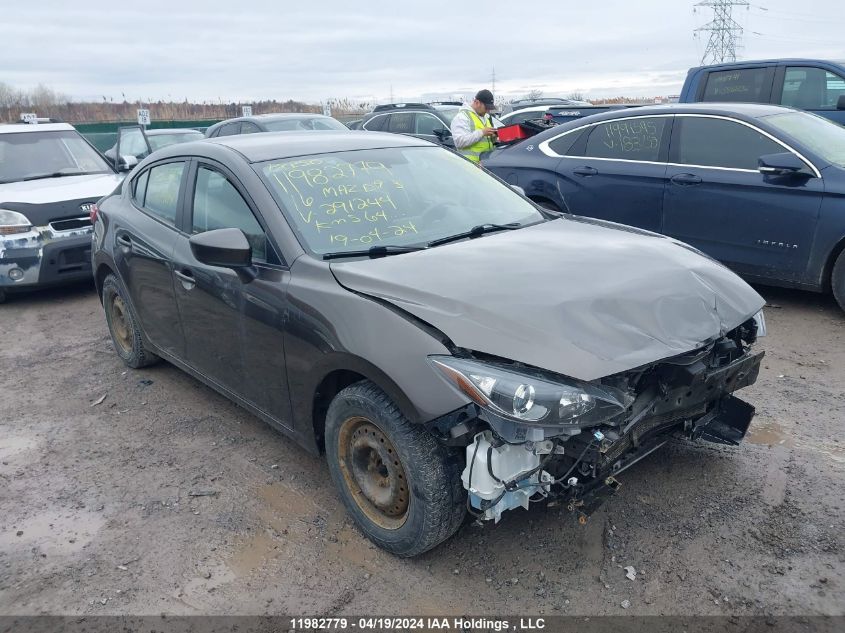 2016 Mazda 3 Sport VIN: 3MZBM1U72GM291244 Lot: 11982779