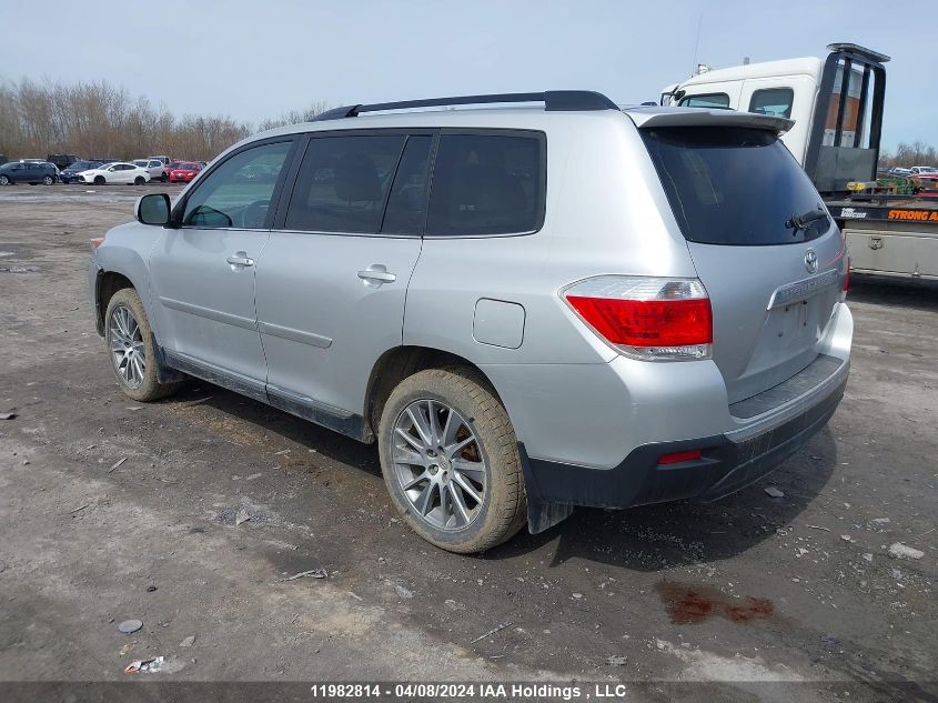 2013 Toyota Highlander Plus/Se VIN: 5TDBK3EH3DS176689 Lot: 11982814