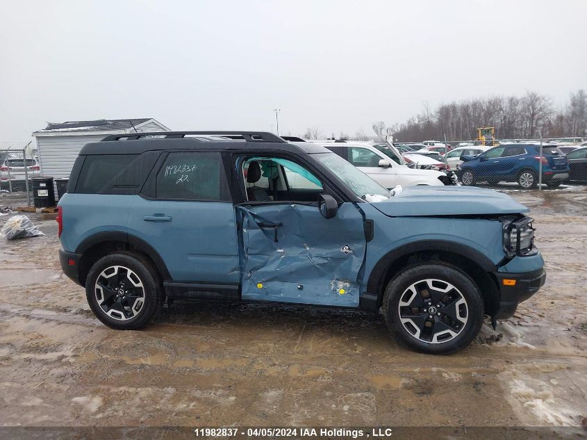 2022 Ford Bronco Sport Outer Banks VIN: 3FMCR9C66NRE13910 Lot: 11982837