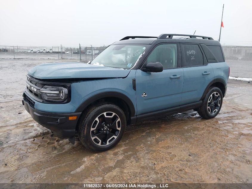 2022 Ford Bronco Sport Outer Banks VIN: 3FMCR9C66NRE13910 Lot: 11982837