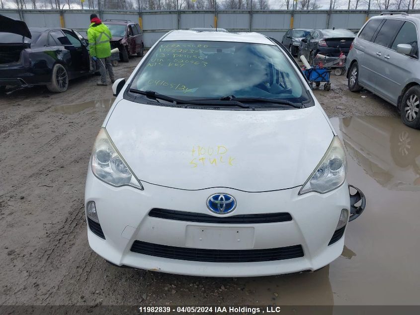 2012 Toyota Prius C VIN: JTDKDTB39C1020963 Lot: 51721954