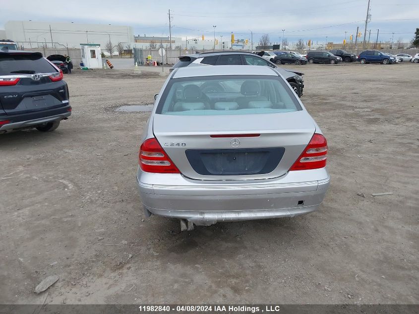 2001 Mercedes-Benz C-Class VIN: WDBRF61J71F116132 Lot: 11982840