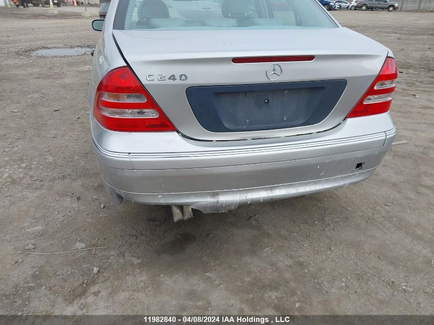 2001 Mercedes-Benz C-Class VIN: WDBRF61J71F116132 Lot: 11982840