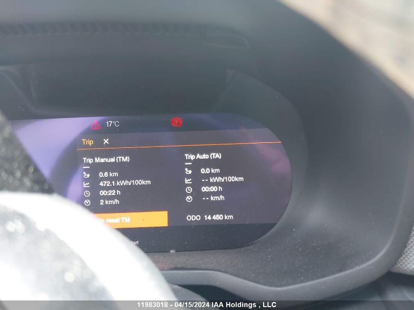 2022 Polestar 2 VIN: LPSED3KA1NL084443 Lot: 11983018