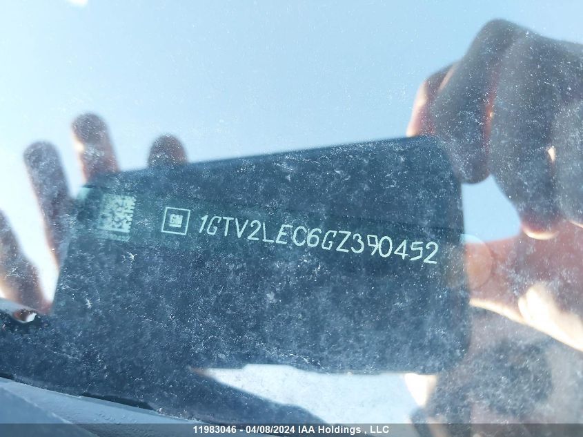 2016 GMC Sierra K1500 VIN: 1GTV2LEC6GZ390452 Lot: 39222023