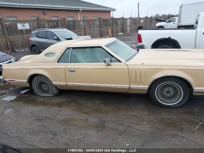 1978 Lincoln Mark Vi VIN: 8Y89A813658 Lot: 11983193