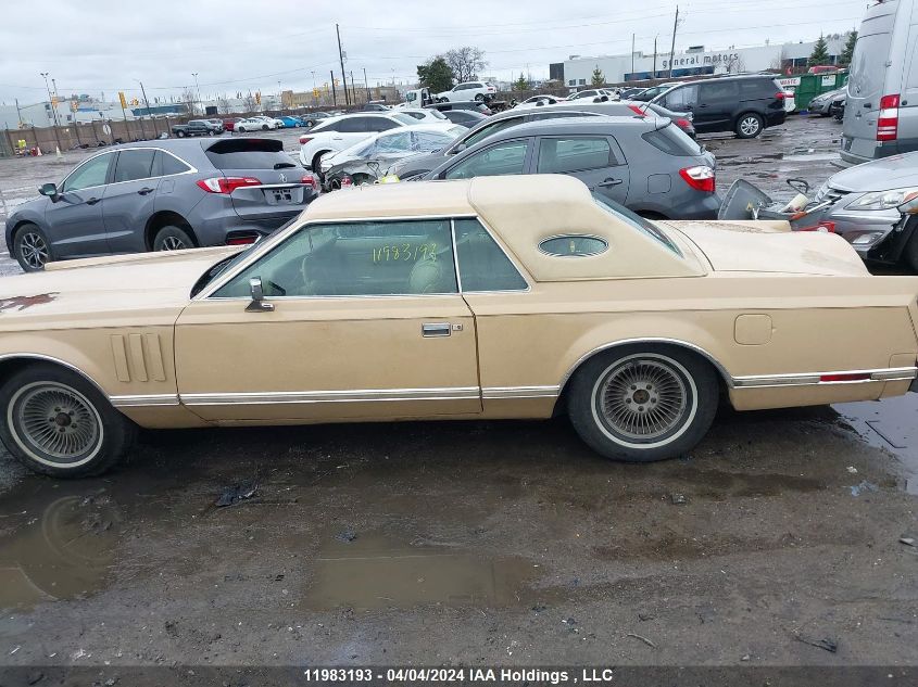 1978 Lincoln Mark Vi VIN: 8Y89A813658 Lot: 11983193