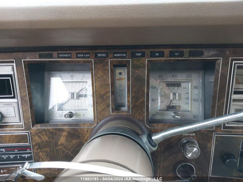 1978 Lincoln Mark Vi VIN: 8Y89A813658 Lot: 11983193