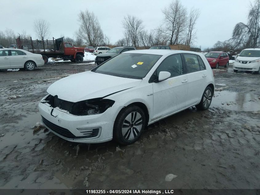 2017 Volkswagen E-Golf VIN: WVWPR7AUXHW954486 Lot: 11983255