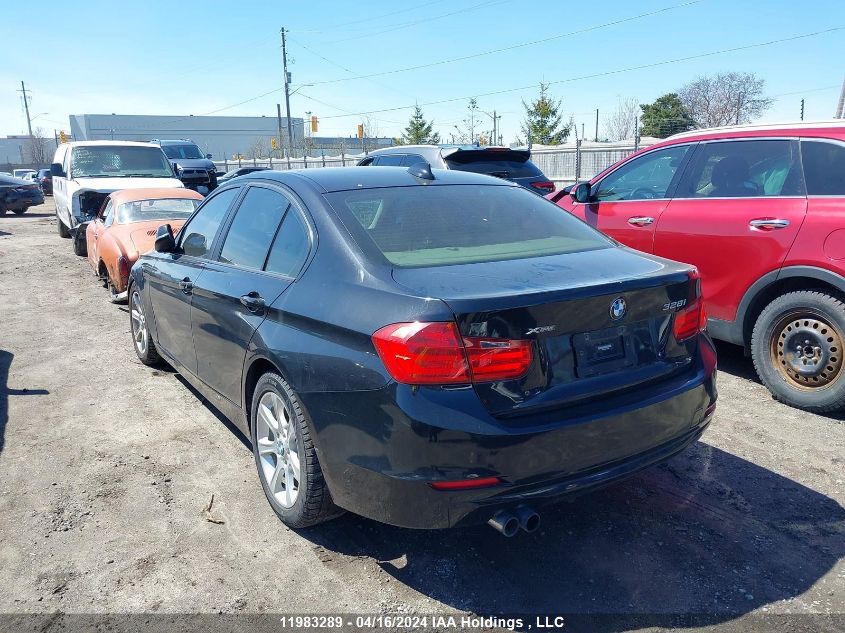 2013 BMW 3 Series VIN: WBA3B3C51DF537363 Lot: 11983289