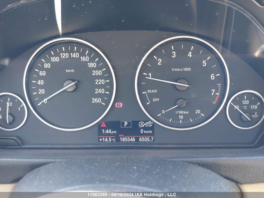 2013 BMW 3 Series VIN: WBA3B3C51DF537363 Lot: 11983289