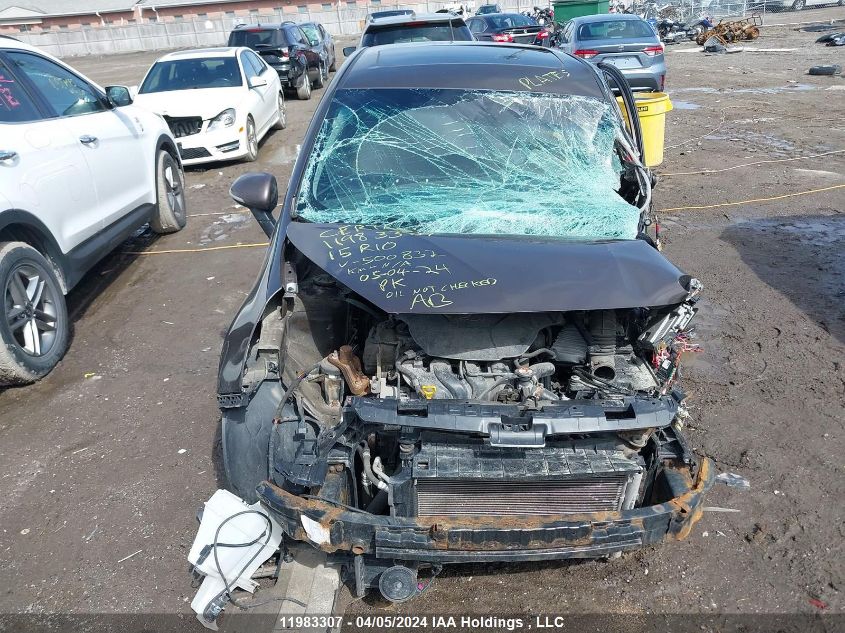 2015 Kia Rio VIN: KNADN4A34F6500832 Lot: 11983307