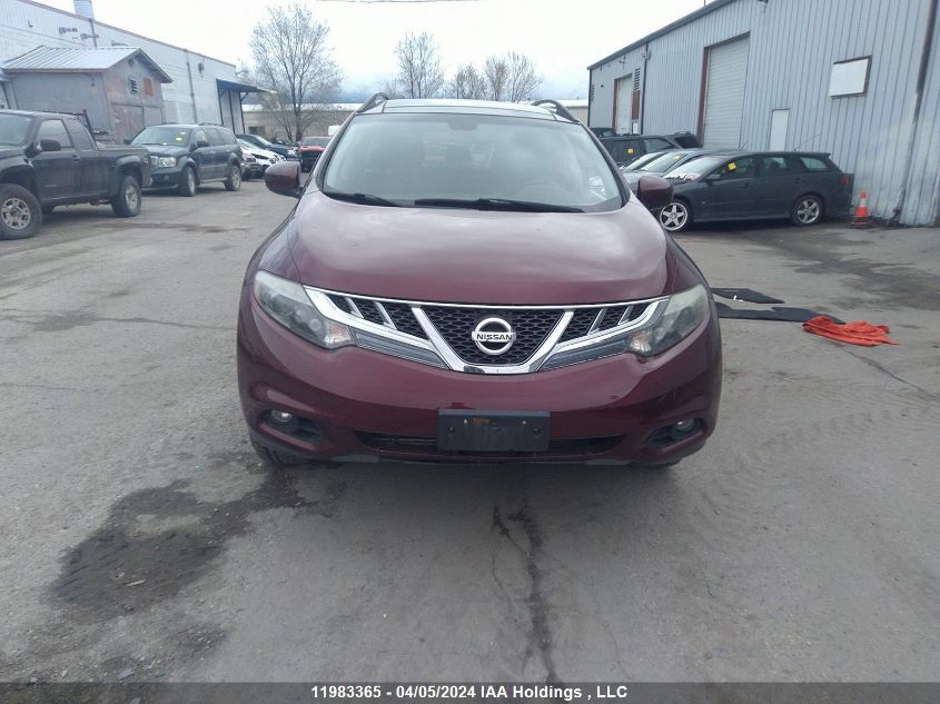 2011 Nissan Murano Sl VIN: JN8AZ1MW1BW183105 Lot: 11983365