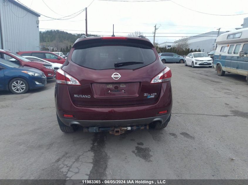 2011 Nissan Murano Sl VIN: JN8AZ1MW1BW183105 Lot: 11983365