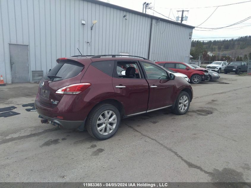 2011 Nissan Murano Sl VIN: JN8AZ1MW1BW183105 Lot: 11983365