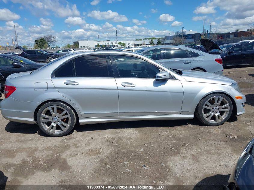 2013 Mercedes-Benz C-Class VIN: WDDGF8AB1DG100560 Lot: 11983374