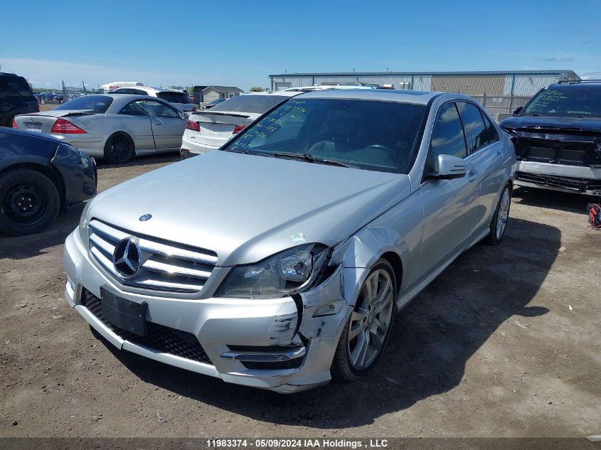 2013 Mercedes-Benz C-Class VIN: WDDGF8AB1DG100560 Lot: 11983374