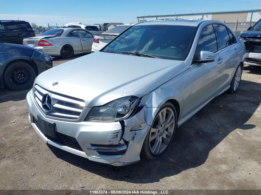 2013 Mercedes-Benz C-Class VIN: WDDGF8AB1DG100560 Lot: 11983374