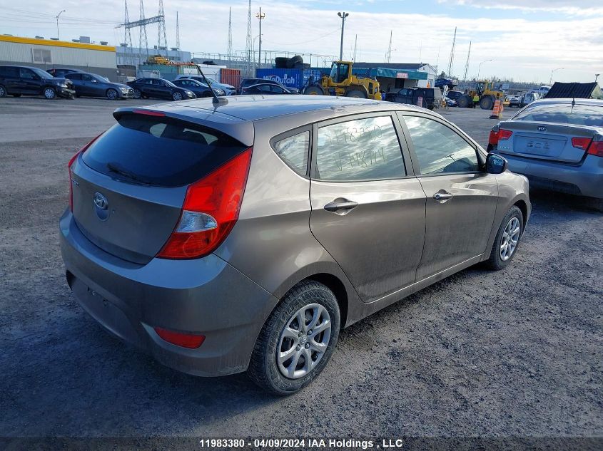 2014 Hyundai Accent Gls/Gs VIN: KMHCT5AE2EU148724 Lot: 11983380